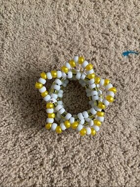 Handmade Beaded Kandi Star Bracelet